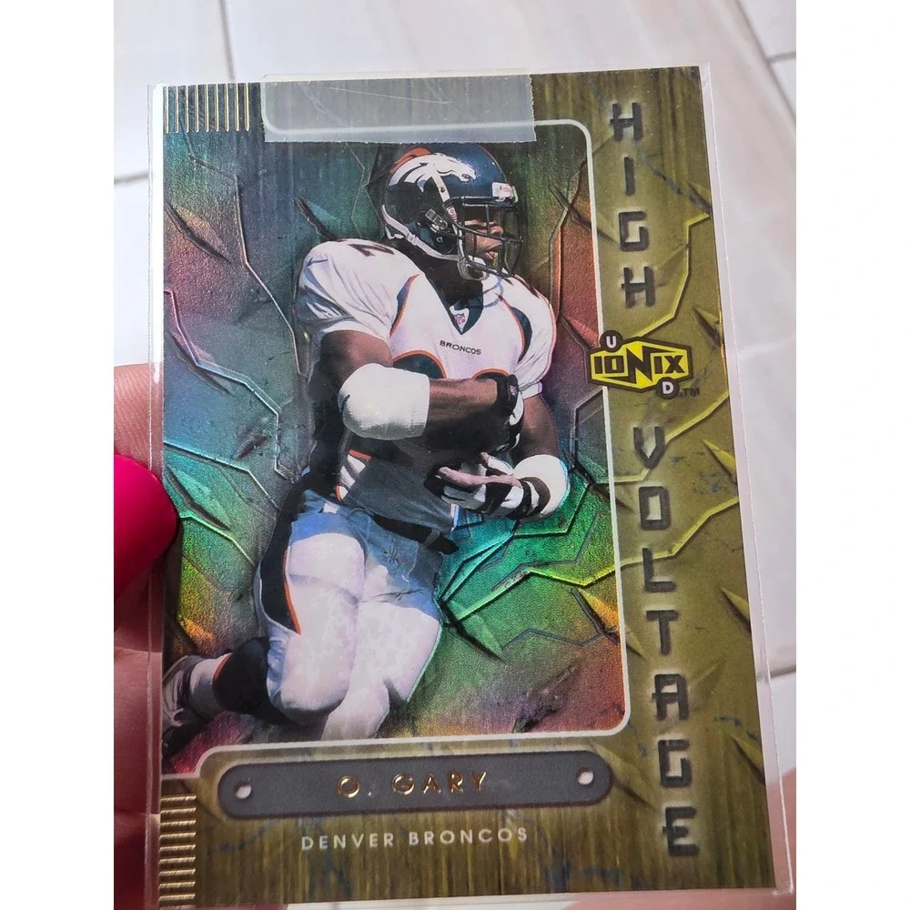 Olandis Gary 1999 Upper Deck Ionix High Voltage Denver Broncos Card HV8‎ F1